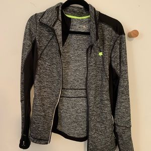 Tangerine Track Sports Zip Up Jacket